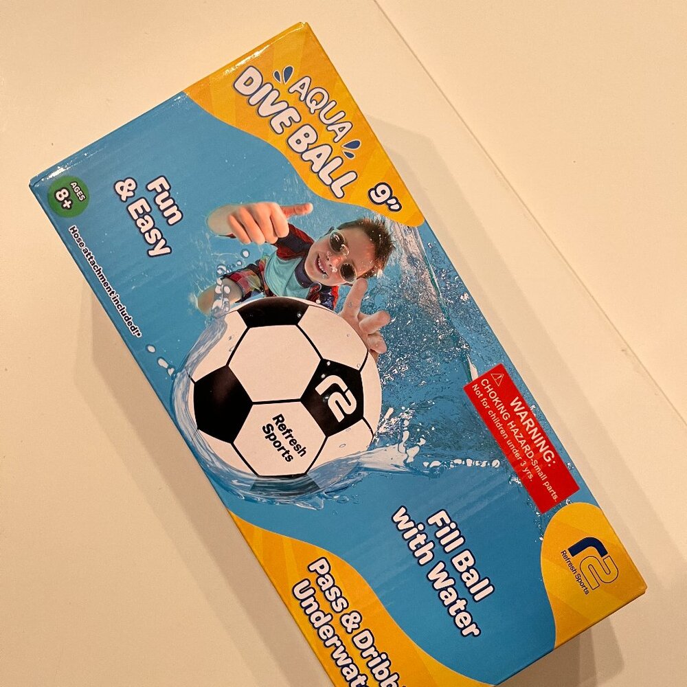 Soccer Ball for Underwater Pool Games – Ages 8+ (new) (k/x)